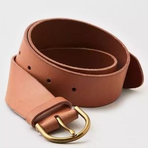 Rare SOLDOUT AEO HIGH Waisted leather Belt Tan - Discontinued BNWT
